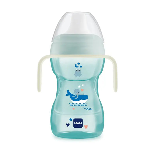Mam Baby Fun To Drink Cup Day&Night Cup Blau, 270Ml