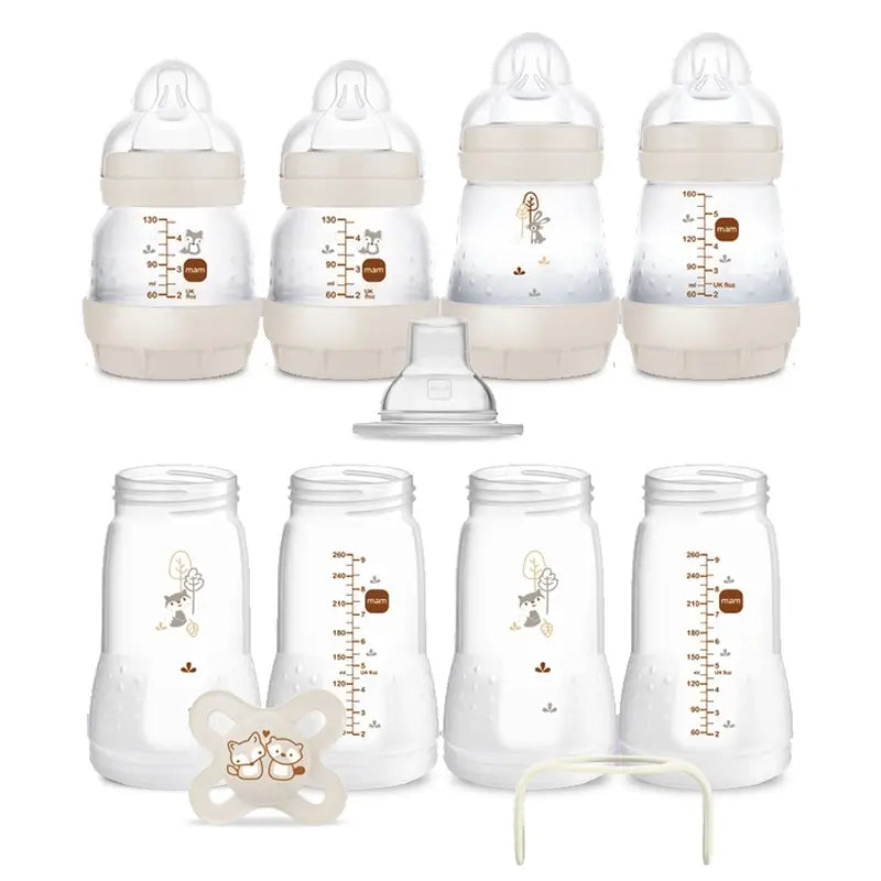 Mam Baby Willkommen in der Welt Neugeborenen-Set Neugeborenen-Flaschen Easy Star Neutral