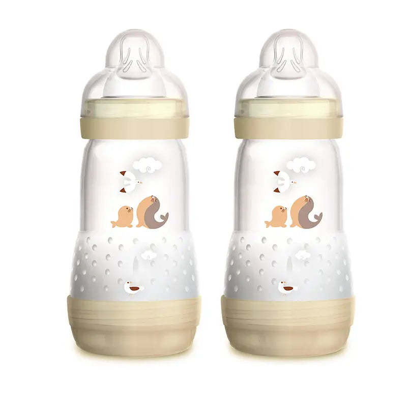 Mam Anti-Colic Baby Bottle Neutral, 2 units x 260 ml