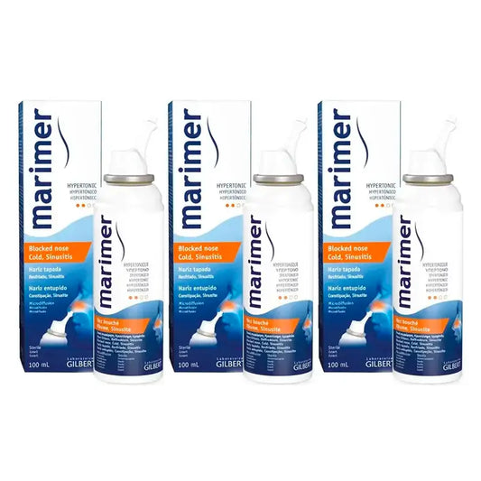 Marimer Meerwasser Hypertonic Nasenspray, Packung 3 x 100Ml