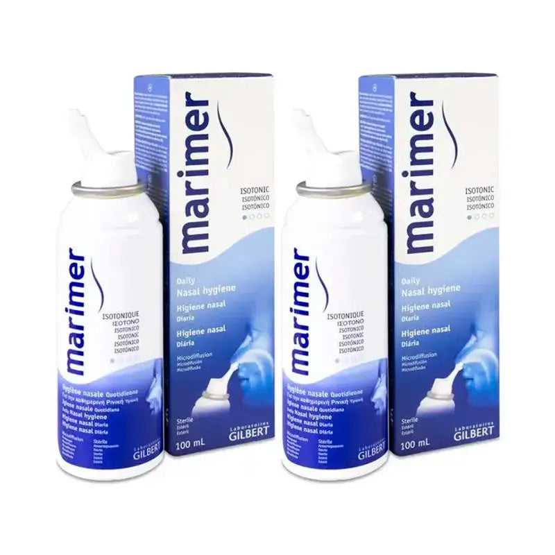 Marimer Meerwasser Isotonisches Nasenspray, 2 x 100 ml Packung