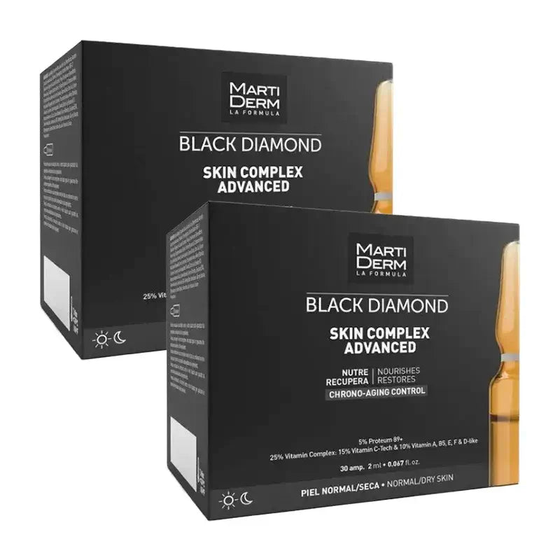 Martiderm Black Diamond Skin Complex Advanced, Packung mit 2 x 30 Ampullen