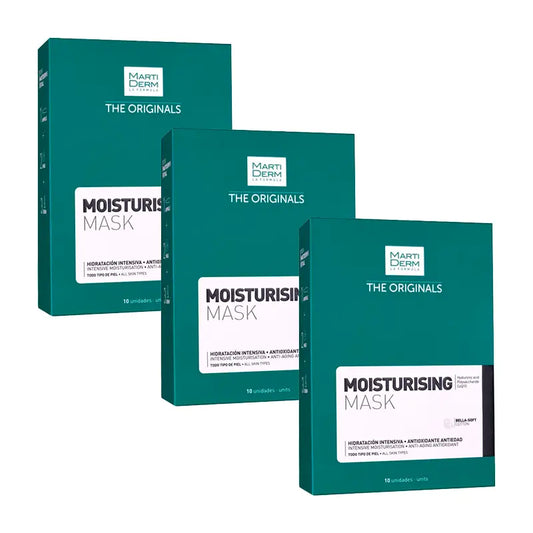 Martiderm Pack Feuchtigkeitsmaske Intensiv feuchtigkeitsspendend, 3x10 Einheiten