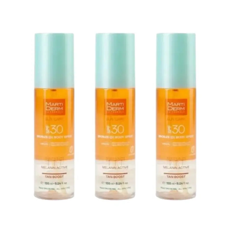 Martiderm Sonnenpflege Spf30 Bronzed Body Spray, 3X155 Ml
