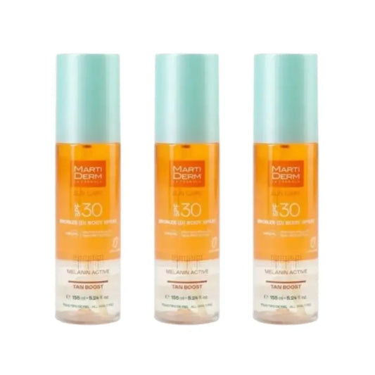 Martiderm Sonnenpflege Spf30 Bronzed Body Spray, 3X155 Ml