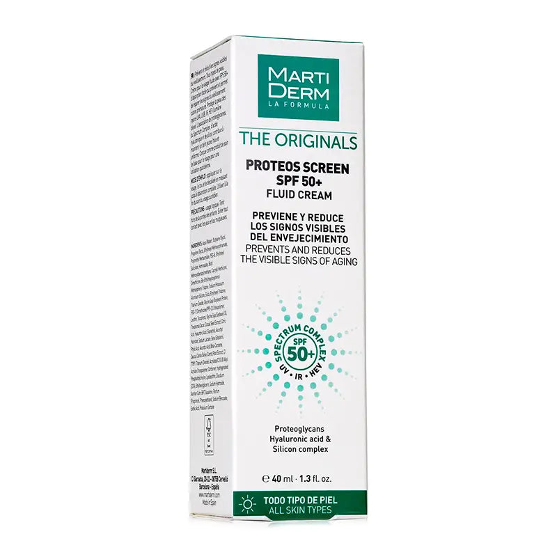 Martiderm Proteos Bildschirm SPF50+ Flüssige Creme 40 ml