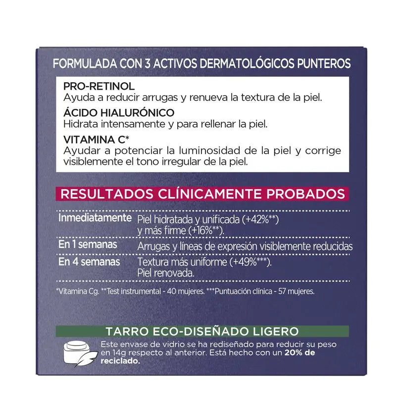 L'Oréal Paris Revitalift Laser Anti-Ageing Night Cream Triple Action, Anti-Falten und Multi-Korrektur, 50 ml