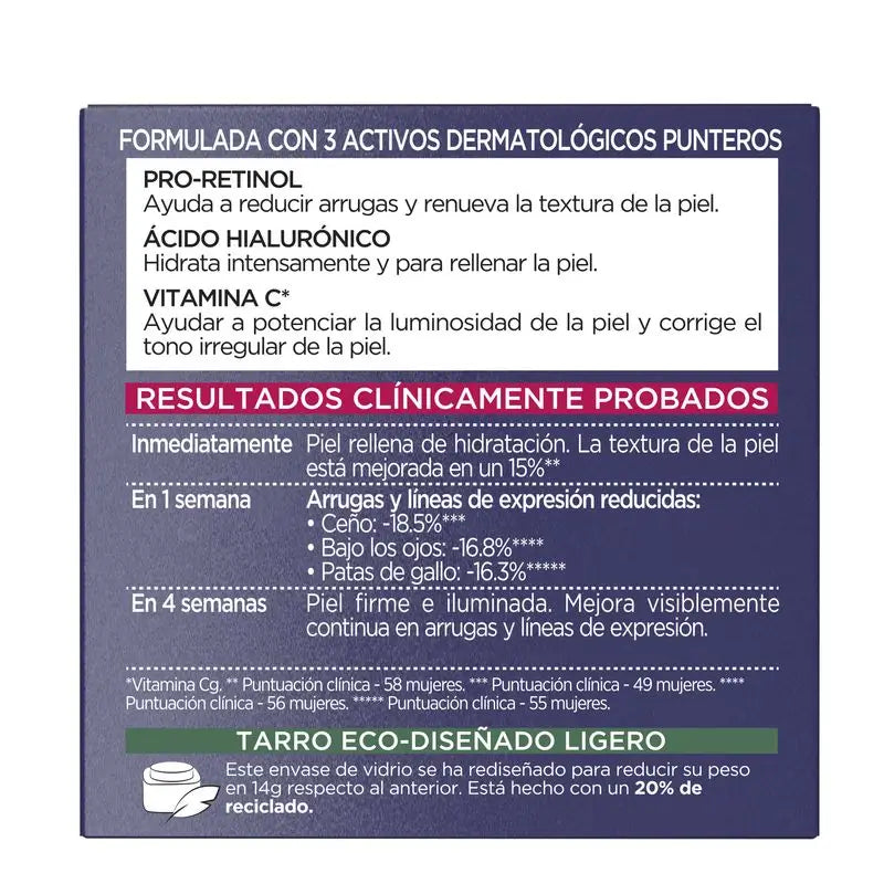 L'Oréal Paris Revitalift Laser, Intensive Anti-Ageing Tagescreme mit Vitamin C, Pro-Retinol und Hyaluronsäure, 50ml