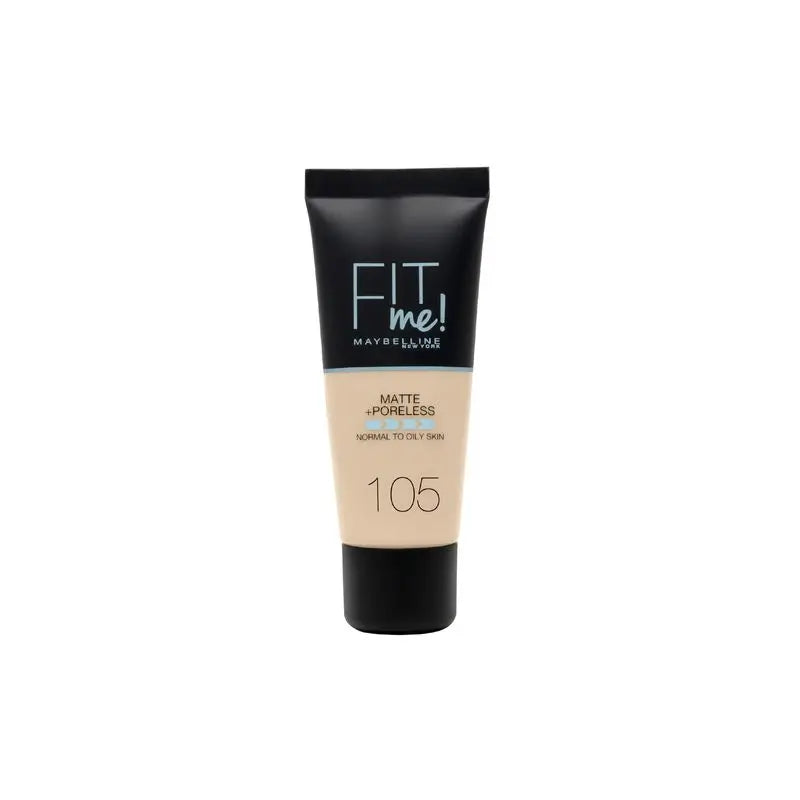 Maybelline New York Fit Me Matte and Pore Refiner Foundation: Für normale bis ölige Haut, Farbton 120 Classic Ivory, 30ml