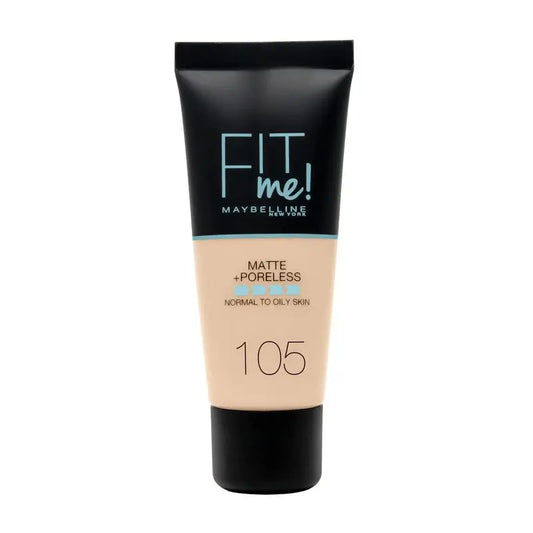 Maybelline New York Fit Me Matte and Pore Refiner Foundation: Für normale bis ölige Haut, Farbton 120 Classic Ivory, 30ml
