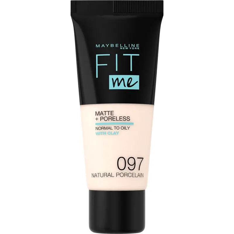 Maybelline New York Fit Me Matte & Refine Foundation Foundation Farbton 97 Natural Porcelain, sehr leichte Textur - 30Ml