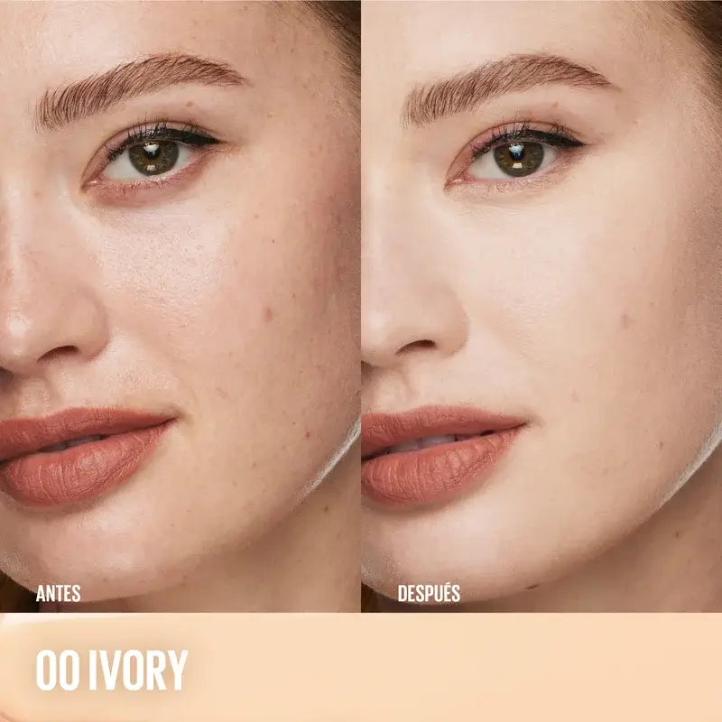 Maybelline New York Mehrzweck-Feuchtigkeits-Concealer-Radierer, Farbe 00 Elfenbein