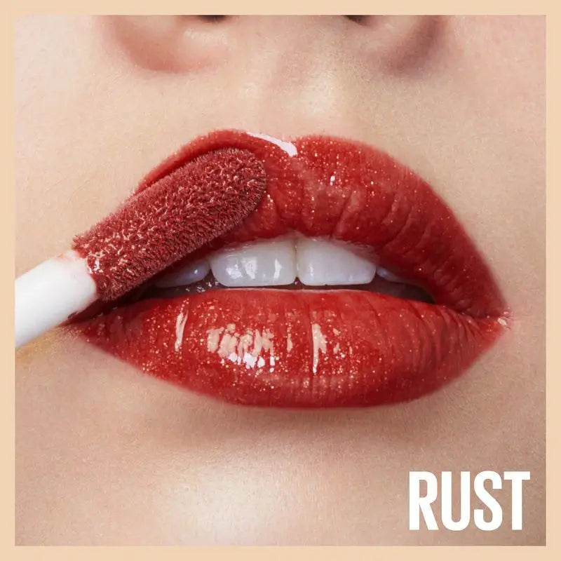 Maybelline New York Lifter Gloss Bronzed Lip Gloss, Intensive Feuchtigkeit, aufgeplusterte Lippen. Farbton 16 Rust