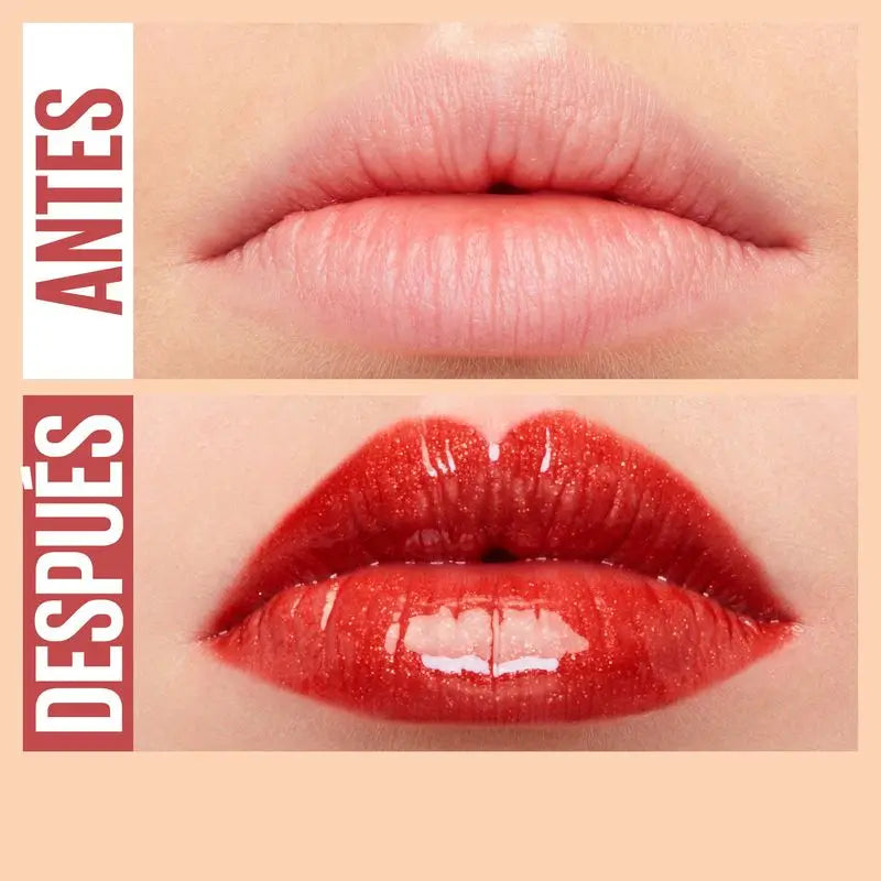 Maybelline New York Lifter Gloss Bronzed Lip Gloss, Intensive Feuchtigkeit, aufgeplusterte Lippen. Farbton 16 Rust
