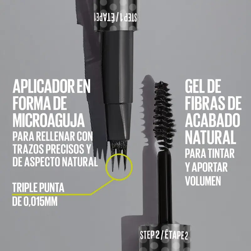 Maybelline New York Brow Insert Augenbrauenstift, Tiefbraun, 1,25 ml