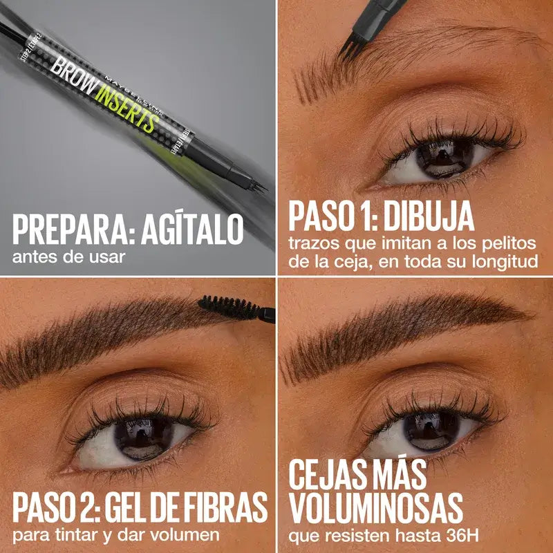 Maybelline New York Brow Insert Augenbrauenstift, Soft Brown, 1,25 ml