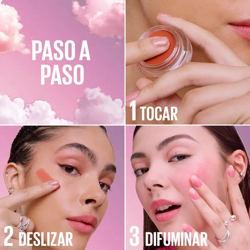 Maybelline New York Cloudtopia Flüssiges Matt-Rouge, Farbton 50 Fresh Lavender, 4,75 ml