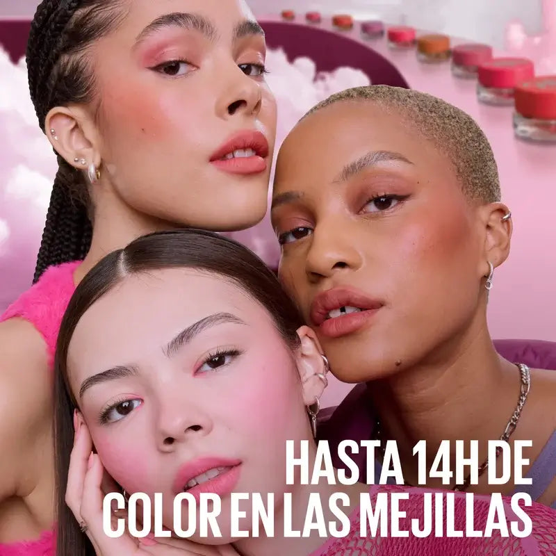 Maybelline New York Cloudtopia Flüssiges Matt-Rouge, Farbton 95 Pink Cloud, 4,75 ml
