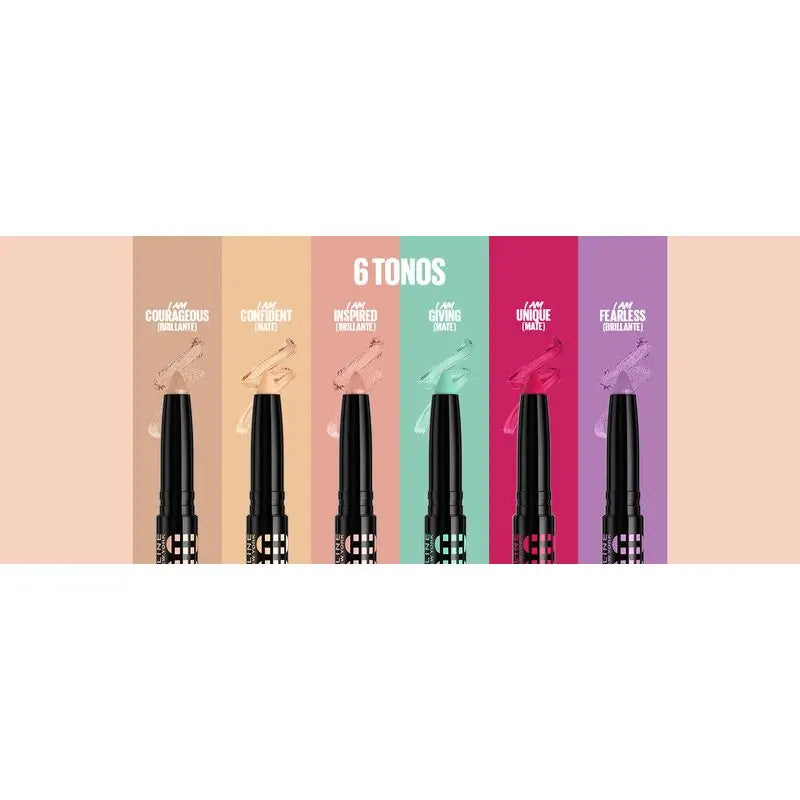 Maybelline New York Color Tattoo Stix, Lidschatten + Liner im Stick-Format, Farbton I Am Confident.