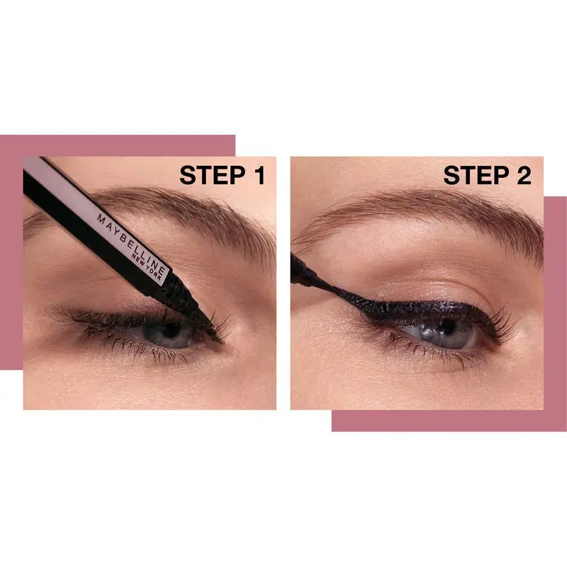 Maybelline New York Eyeliner Hypereasy Flüssiger Eyeliner Farbe Schwarz