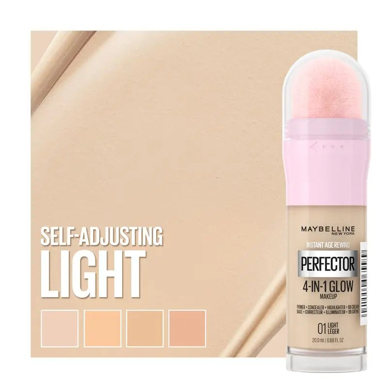 Maybelline New York Instant Perfector Glow 4-In-1, Der Glow, den Sie tragen, wie Sie wollen, Farbton 01 Light