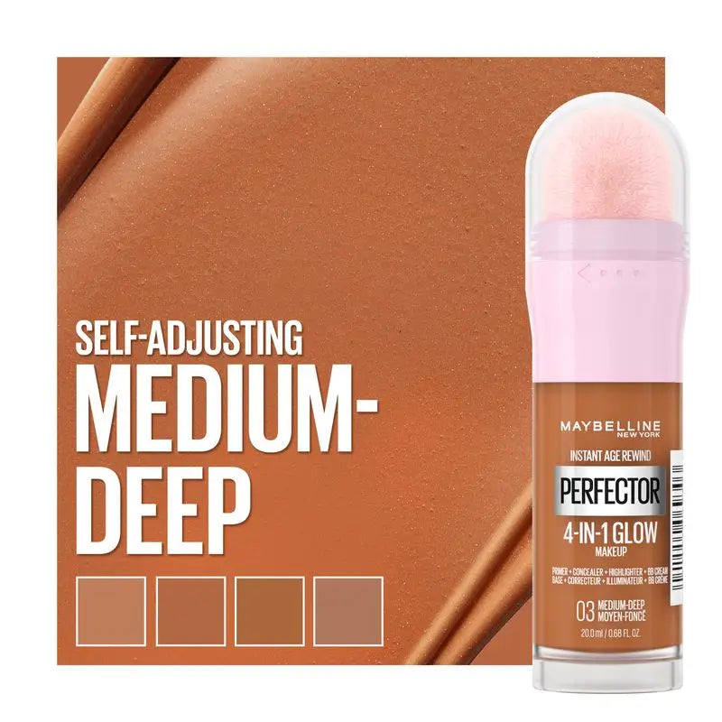 Maybelline New York Instant Perfector Glow 4-In-1, Der Glow, den Sie tragen können, wie Sie wollen, Farbton 03 Medium Deep