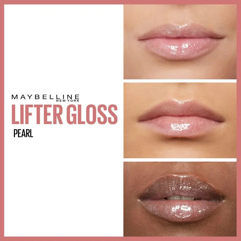 Maybelline New York Lifter Gloss Lipgloss Farbton 01 Pearl . Intensive Feuchtigkeitspflege und aufgepolsterte Lippen.