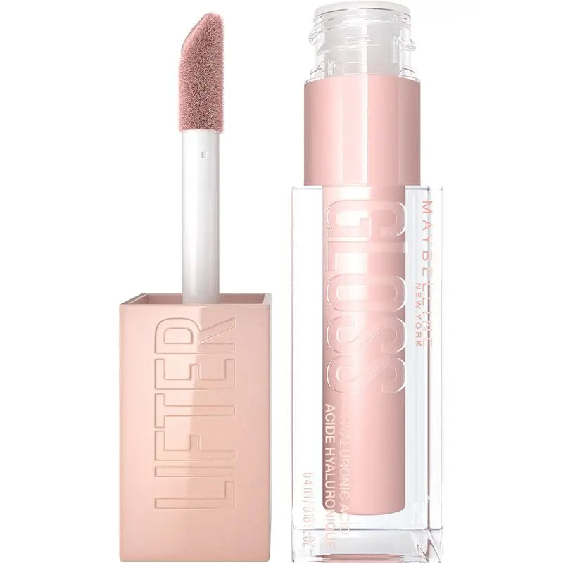 Maybelline New York Lifter Gloss Lipgloss Farbton 02 Ice. Intensive Feuchtigkeitspflege und aufgepolsterte Lippen.