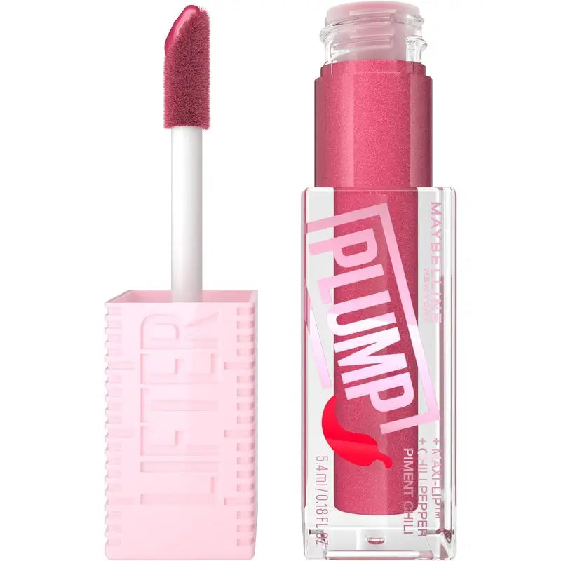 Maybelline New York Lifter Plump mit Chili-Pfeffer und Hyaluronsäure, Farbton 002 Mauve Bite