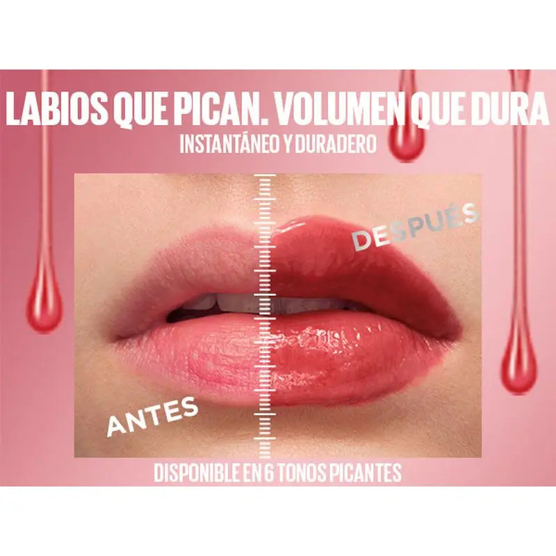 Maybelline New York Lifter Plump mit Chili-Pfeffer und Hyaluronsäure, Farbton 006 Hot Chilli