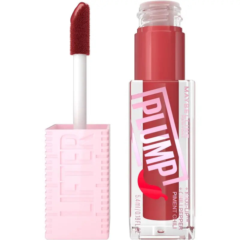 Maybelline New York Lifter Plump mit Chili-Pfeffer und Hyaluronsäure, Farbton 006 Hot Chilli