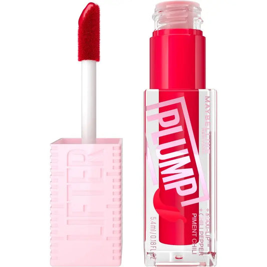 Maybelline New York Lifter Plump mit Chili-Pfeffer und Hyaluronsäure, Farbton 006 Red Flag