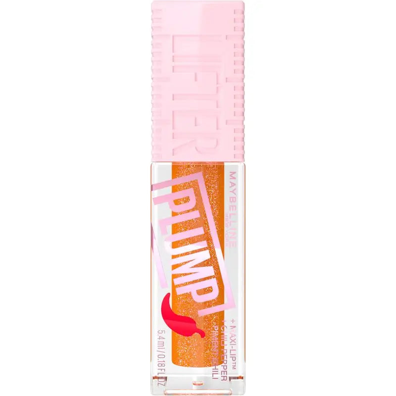 Maybelline New York Lifter Plump mit Chili-Pfeffer und Hyaluronsäure, Farbton 008 Hot Honey