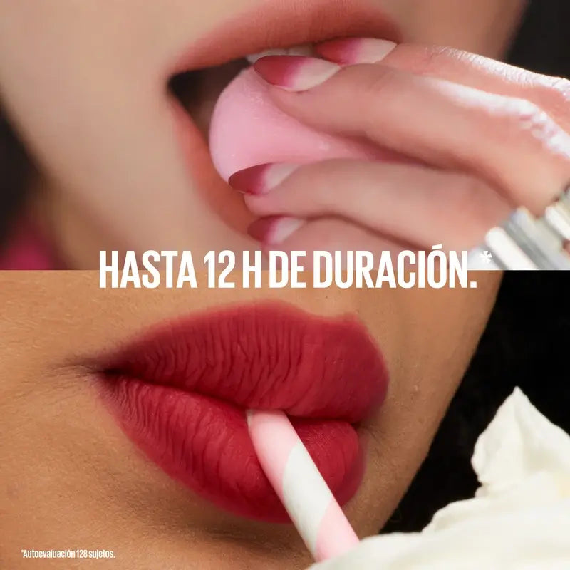 Maybelline New York Super Stay Teddy Tint Matt-Lippenfarbe, Farbton 35 „July Forever“, 5 ml
