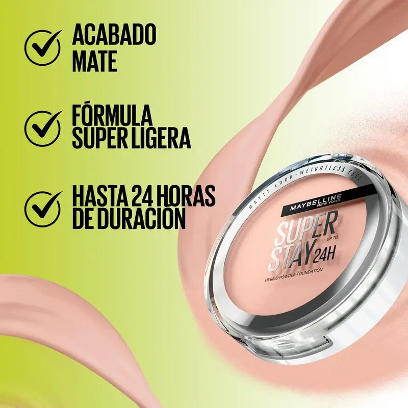 Maybelline New York Superstay Hybrid 24H Puder Grundierung Puder Farbton 03