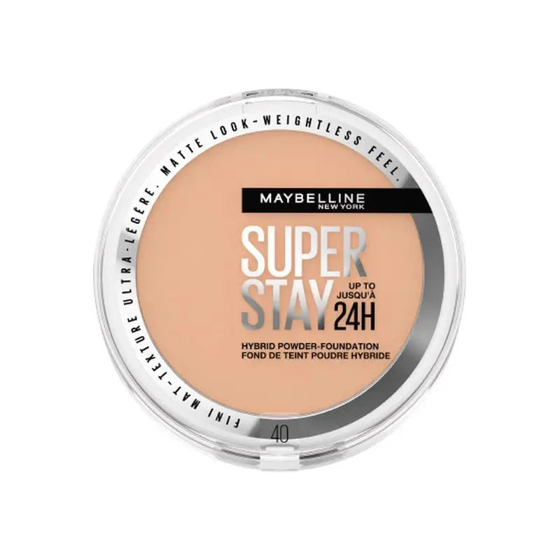 Maybelline New York Superstay Hybrid 24H Powder Foundation, Superabdeckung, Superleicht, bis zu 24 Stunden, Farbton 30