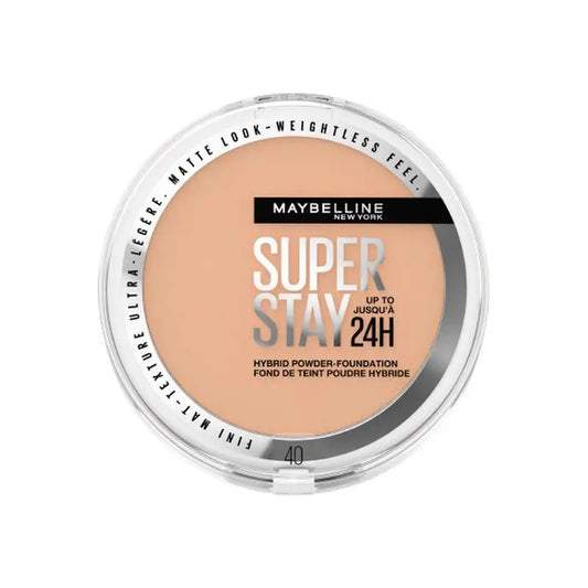 Maybelline New York Superstay Hybrid 24H Powder Foundation, Superabdeckung, Superleicht, bis zu 24 Stunden, Farbton 30
