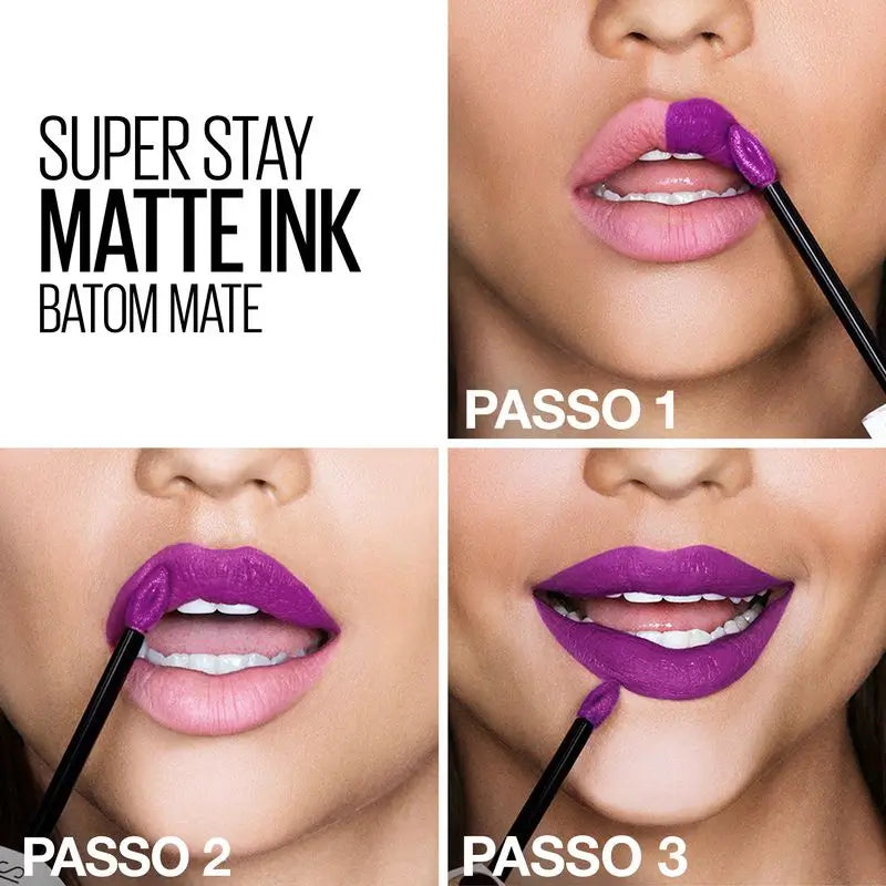 Maybelline New York Superstay Matte Ink, flüssiger Lippenstift Farbton 340 Exhilarator