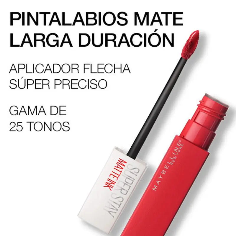 Maybelline New York Superstay Matte Ink, flüssiger Lippenstift Farbton 340 Exhilarator