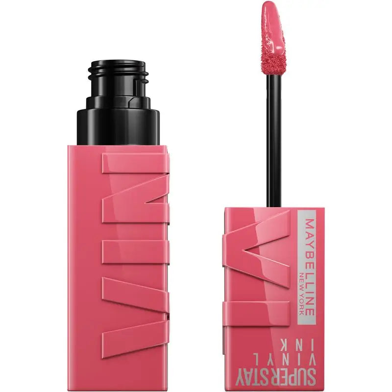 Maybelline New York Superstay Vinyl Ink Lang anhaltender Vinyl-Effekt-Lippenstift bis zu 16H, Farbe 145 ROGUE