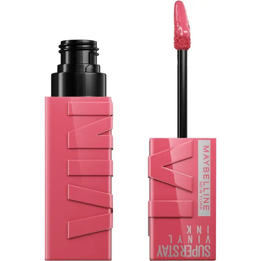 Maybelline New York Superstay Vinyl Ink Lang anhaltender Vinyl-Effekt-Lippenstift bis zu 16H, Farbe 145 ROGUE