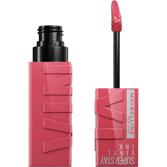 Maybelline New York Superstay Vinyl Ink Langhaftender Vinyl-Lippenstift bis zu 16H, Farbe 160 SULTRY