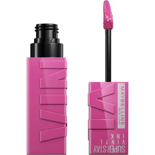 Maybelline New York Superstay Vinyl Ink Lang anhaltender Vinyl-Effekt-Lippenstift bis zu 16H, Farbe 165 EDGY