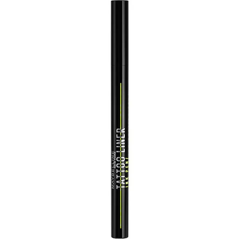 Maybelline New York Tattoo Liner Ink Pen, Eyeliner im Stiftformat, wasserfest, Tattoo-Formel bis zu 24 Stunden, schwarz