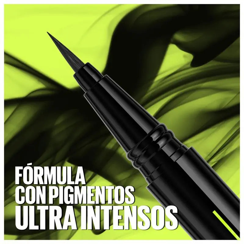 Maybelline New York Tattoo Liner Ink Pen, Eyeliner im Stiftformat, wasserfest, Tattoo-Formel bis zu 24 Stunden, schwarz