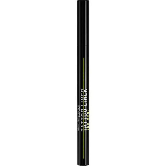 Maybelline New York Tattoo Liner Ink Pen, Eyeliner im Stiftformat, wasserfest, Tattoo-Formel bis zu 24 Stunden, schwarz