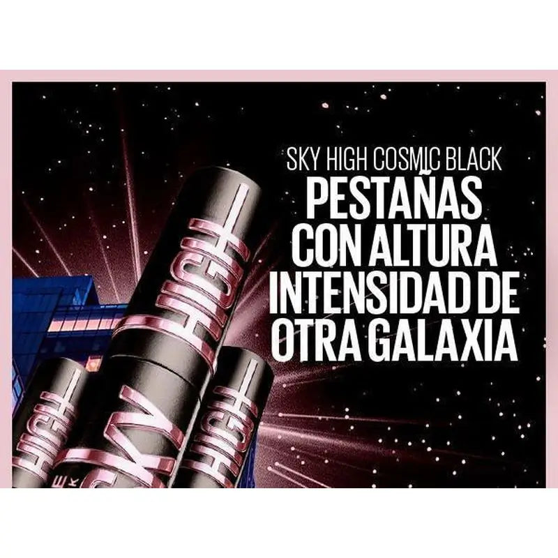 Maybelline New York Lash Sensational Sky High Cosmic: Ultraschwarze Wimperntusche mit Länge und Volumen