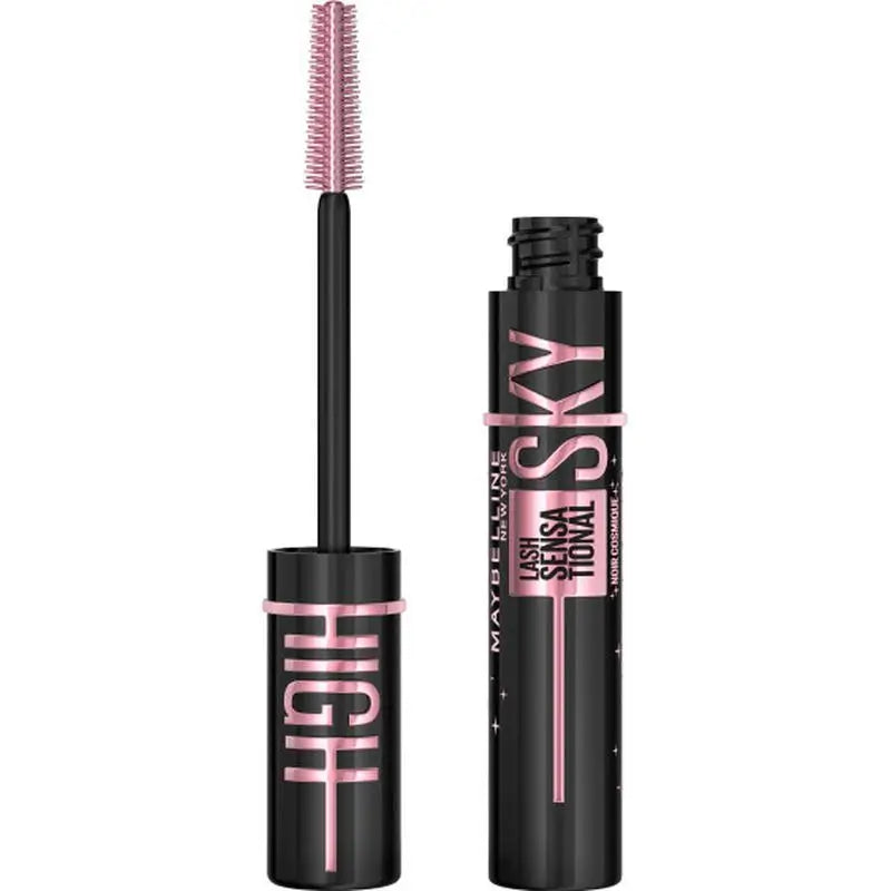 Maybelline New York Lash Sensational Sky High Cosmic: Ultraschwarze Wimperntusche mit Länge und Volumen