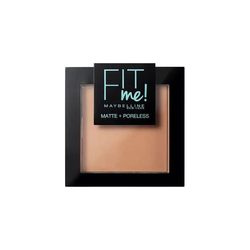 Maybelline New York Mattifying Powder Fit Me Matte & Refine Shade 250 Sun Beige Medium Dark Skin. - 9Gr