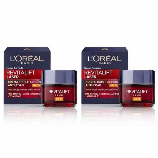 Maybelline Revitalift Laser Tagescreme Spf25 50 Ml, Packung 2